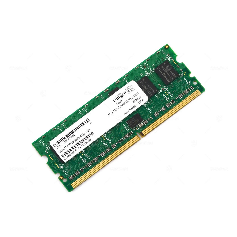 UG12T7200M8NR-6AB-JN0 MEMORY 1GB PC2 5300 MINIDIMM DDR2 740-018083