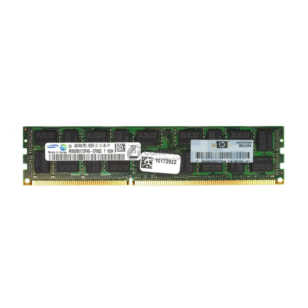 500204-061 HP 4GB 4RX8 PC3 8500R 1066MHZ MEMORY 500660-B21