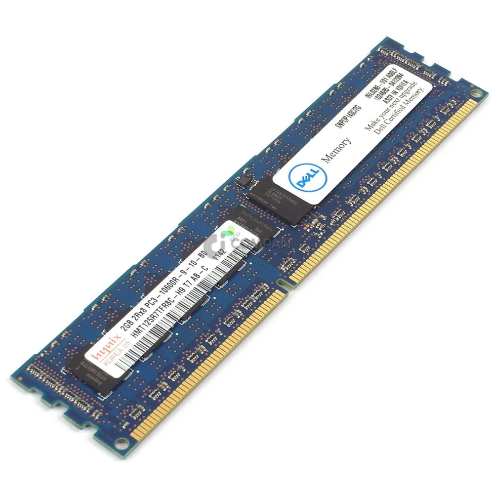 SNPDP143C-2G DELL MEMORY 2GB 2RX8 PC3 10600R DDR3 1333MHZ HMT125R7TFR8C-H9