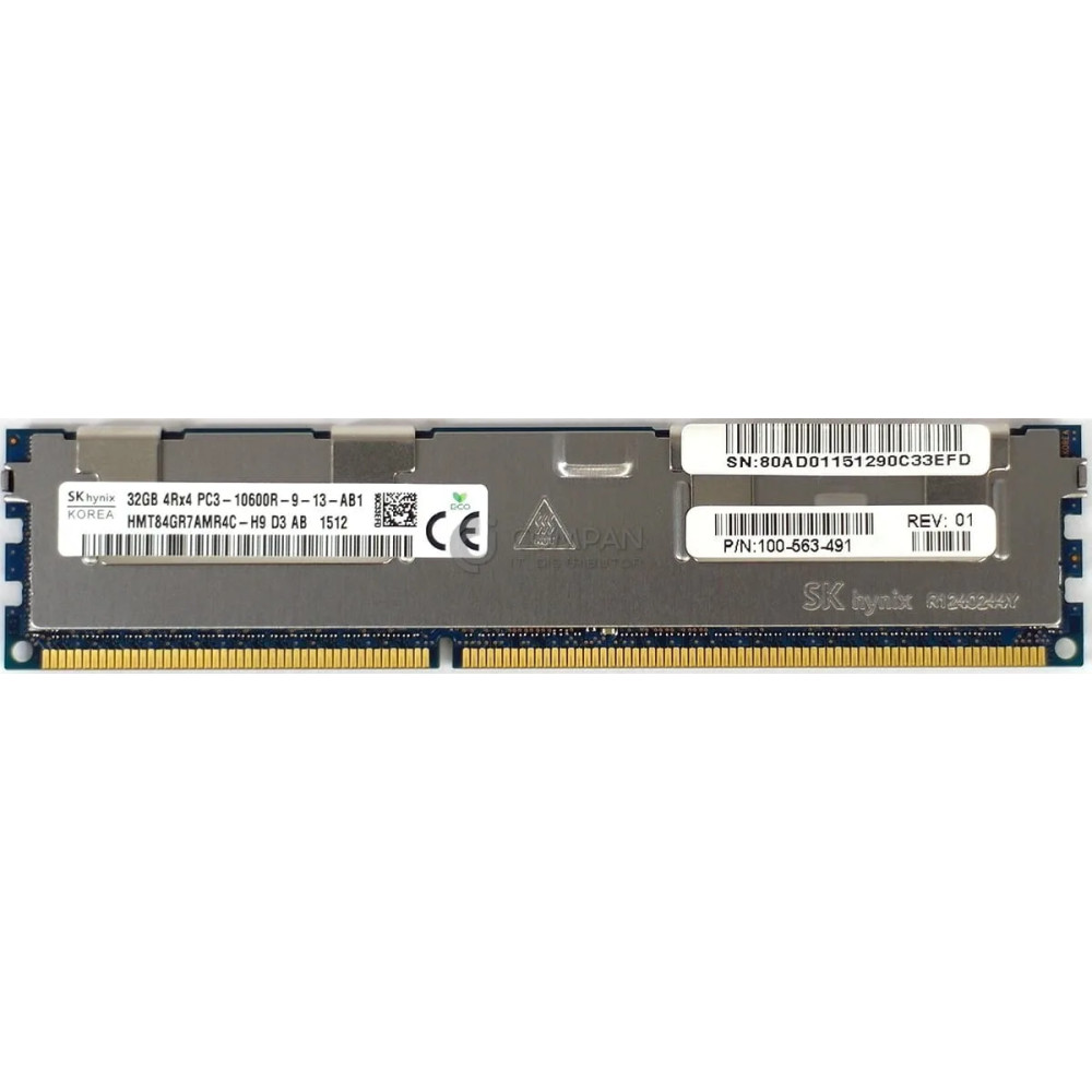 HMT84GR7AMR4C-H9 HYNIX 32GB 4RX4 PC3 10600R 1333MHZ