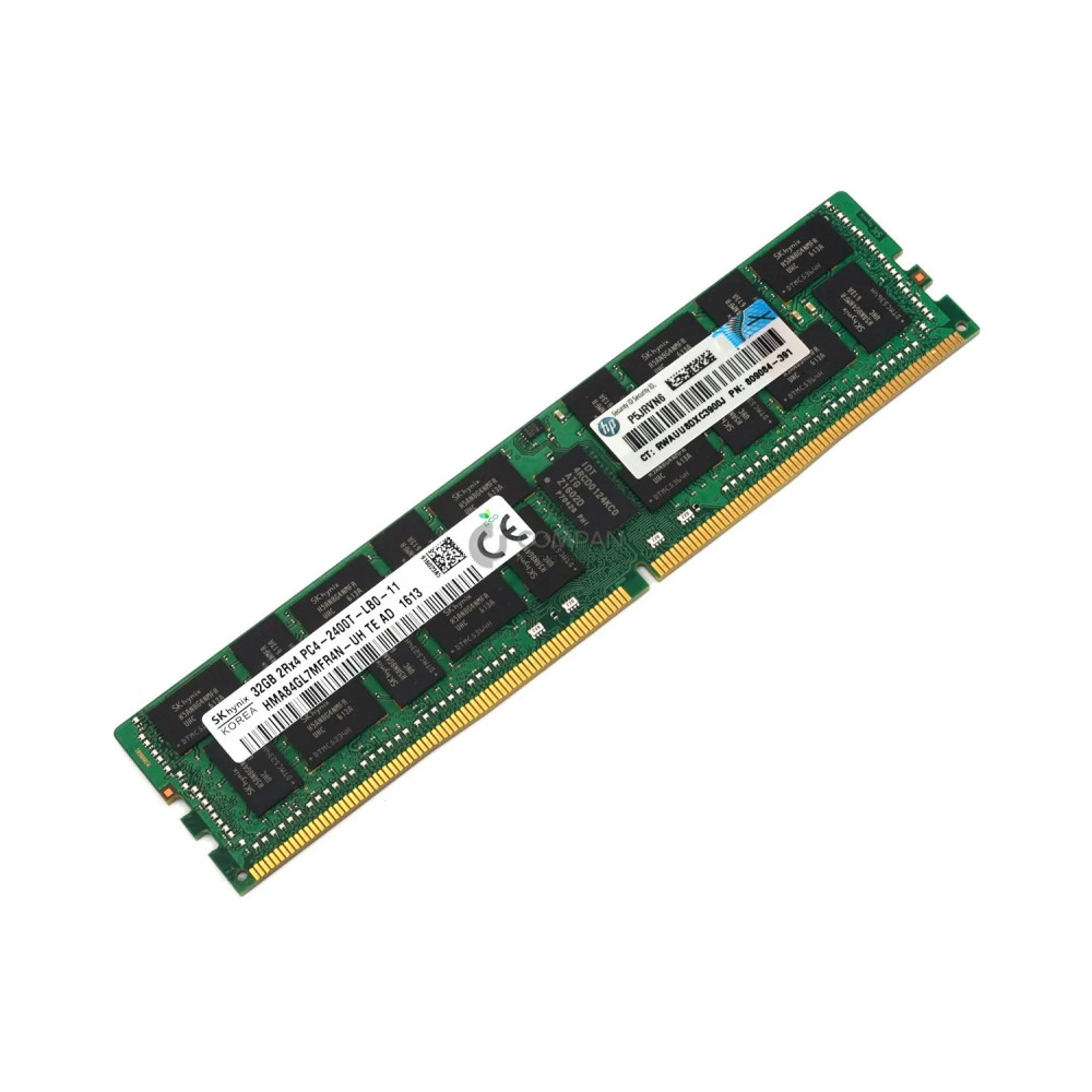 809084-391 HP 32GB 2RX4 DDR4-2400T PC4-19200 MEMORY HMA84GL7MFR4N-UH