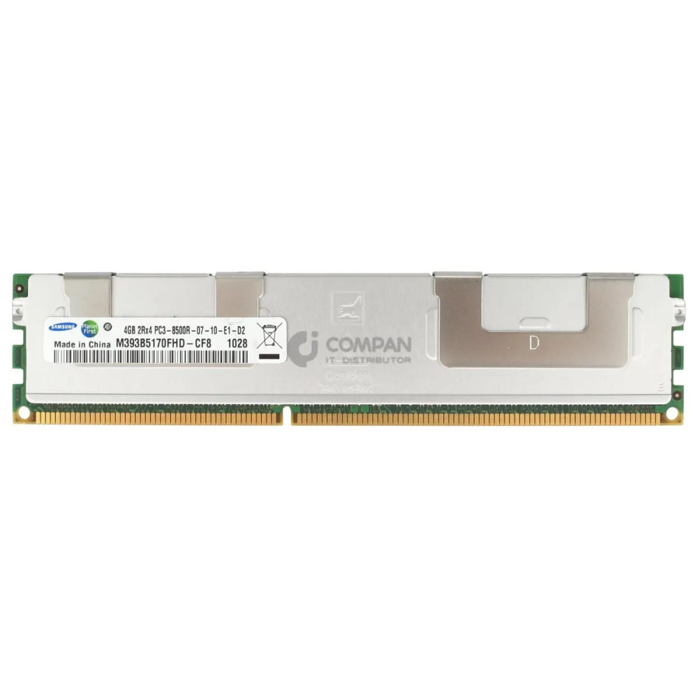 M393B5170FHD-CF8 SAMSUNG MEMORY 4GB 2RX4 PC3 8500R DDR3 -