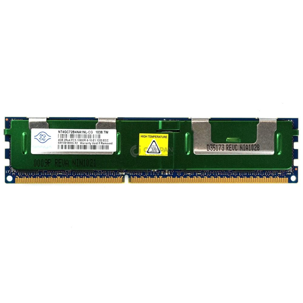 NT4GC72B4NA1NL-CG NANYA 4GB 2RX4 PC3 10600R DDR3 1333MHZ MEMORY -