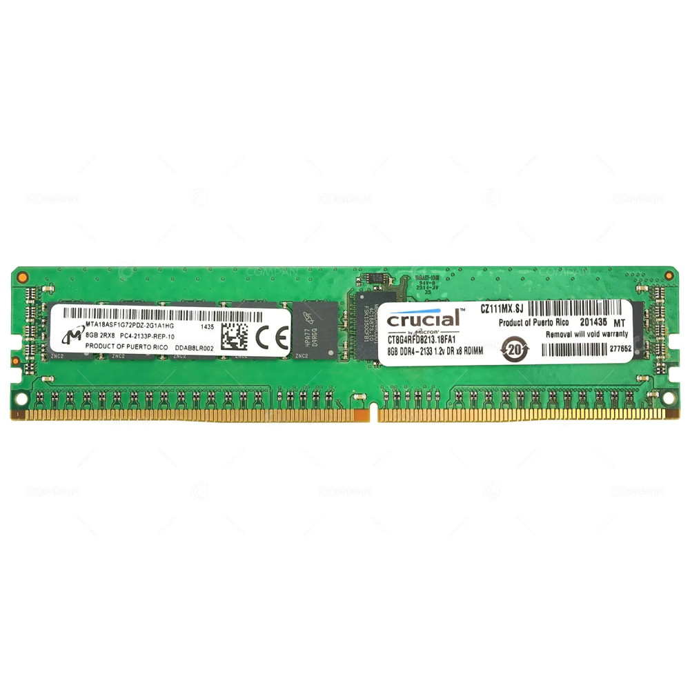 CT8G4RFD8213-18FA1 CRUCIAL MEMORY 8GB 2RX8 PC4 2133P DDR4 17000P