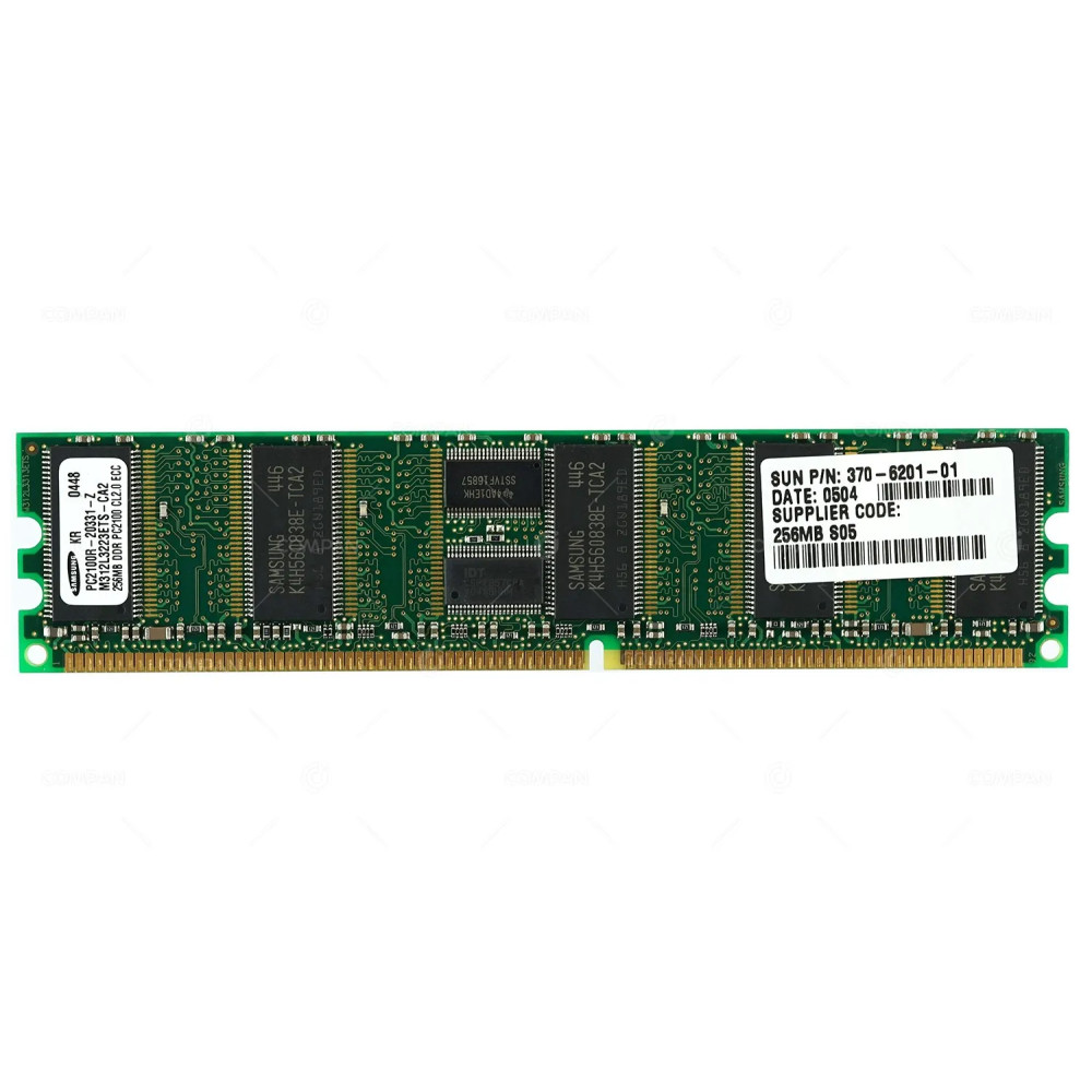 370-6201-01 SUN 256MB DDR1 PC-2100 REGISTERED CL2.0 ECC MEMORY FOR FIRE V240