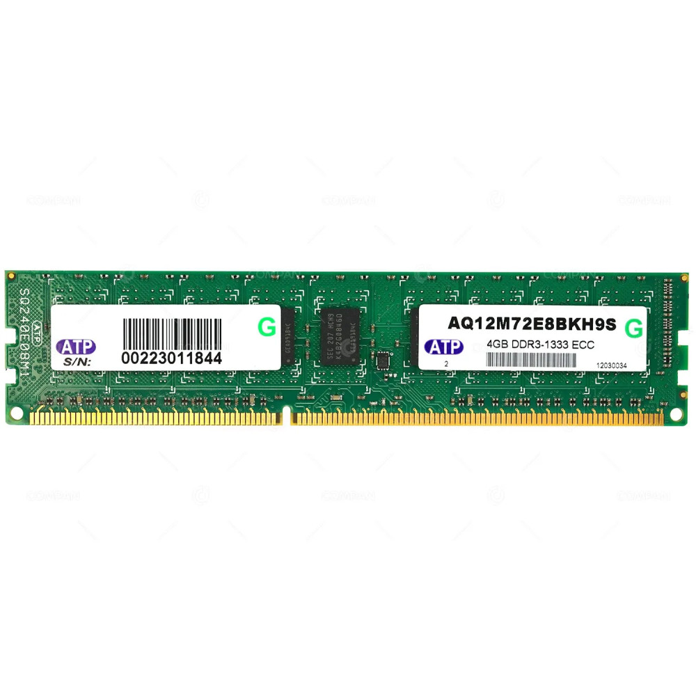 AQ12M72E8BKH9S ATP ELECTRONICS MEMORY 4GB PC3 1333 ECC UNBUFFERED UDIMM DDR3