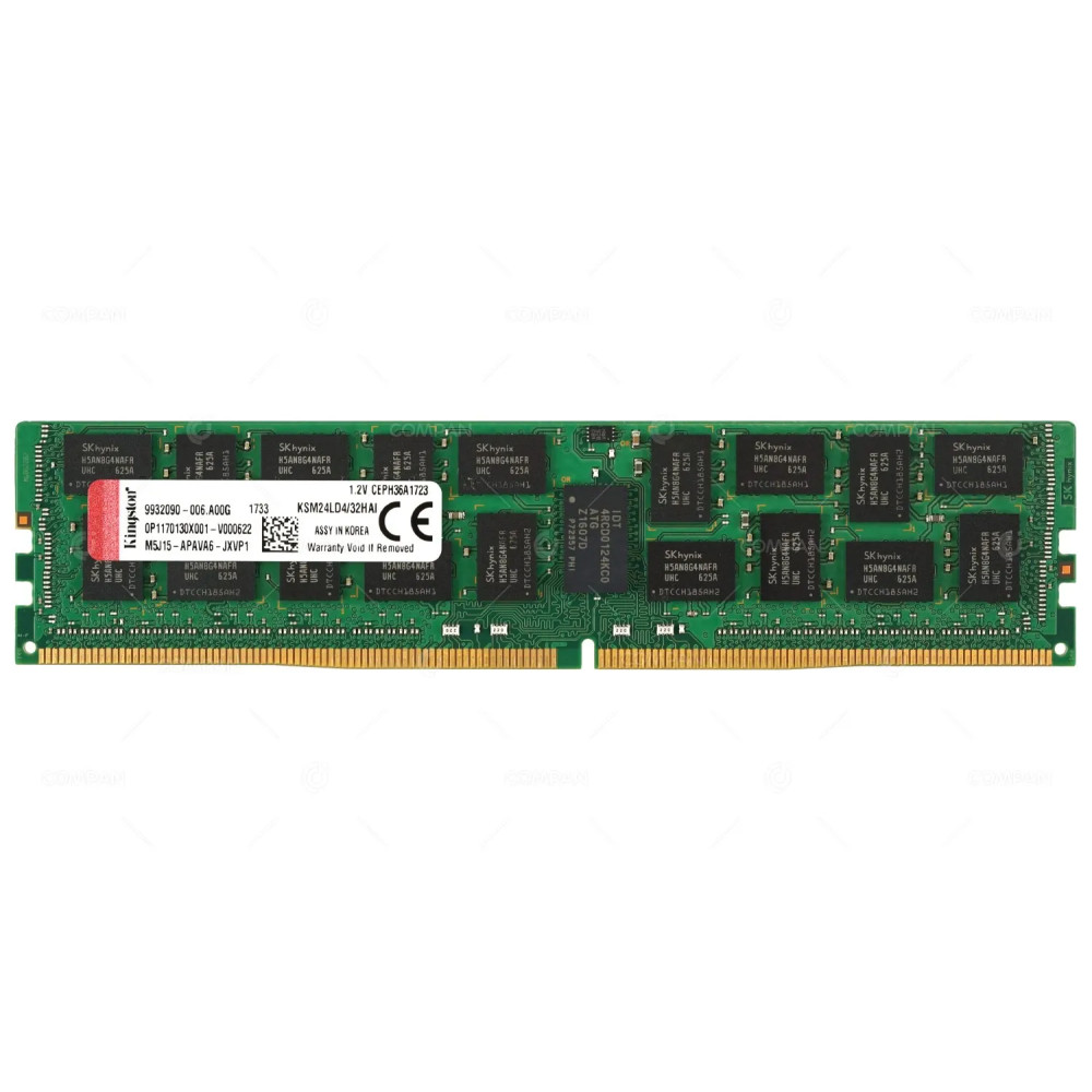 KSM24LD4-32HAI KINGSTON MEMORY 32GB 2RX4 PC4 19200T 8GX72 DDR4 2400T CL17 SERVER