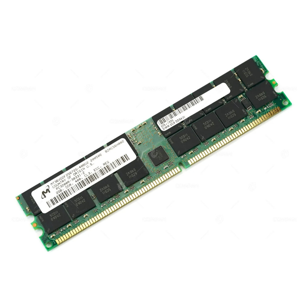 370-7806 SUN MEMORY 2GB PC 3200R DDR 400 CL3 ECC REG MT36VDDF25672G-40BD2