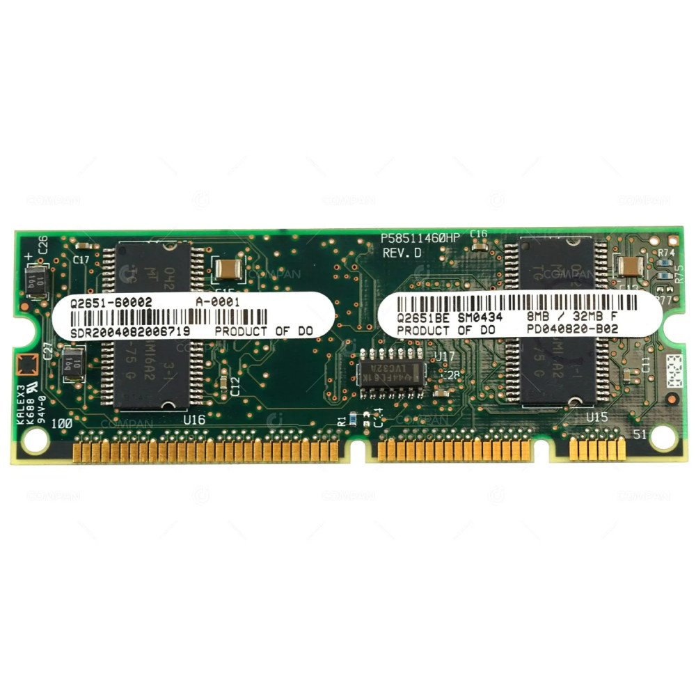 Q2651-60002 HP MEMORY 8MB/32MB FLASH 100 PIN DIMM FOR LASERJET 2300 2300N 2300DN 2300DTN -