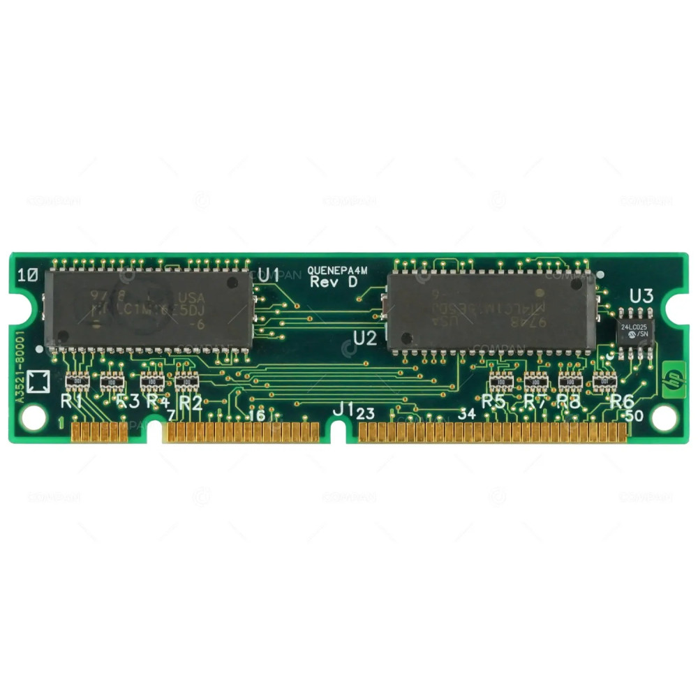 A3521-60001 HP MEMORY 4MB EDO 100 PIN DIMM FOR LASERJET PRINTER 1100 4000N 4000TN 8000DN C4135AX, C4135A, D-0001