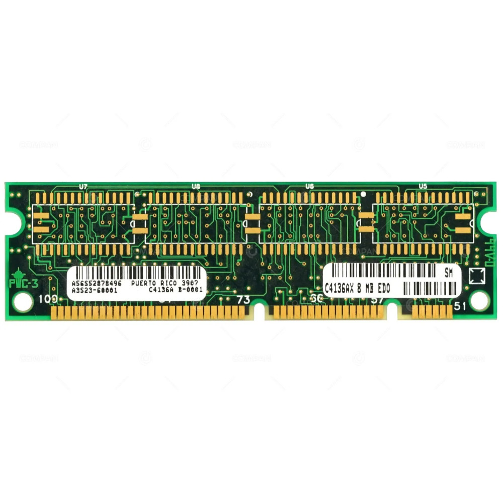 A3523-60001 HP MEMORY 8MB EDO 100 PIN DIMM FOR LASERJET PRINTER 1100 4000 8000 C4136A, C4136AX, B-0001,