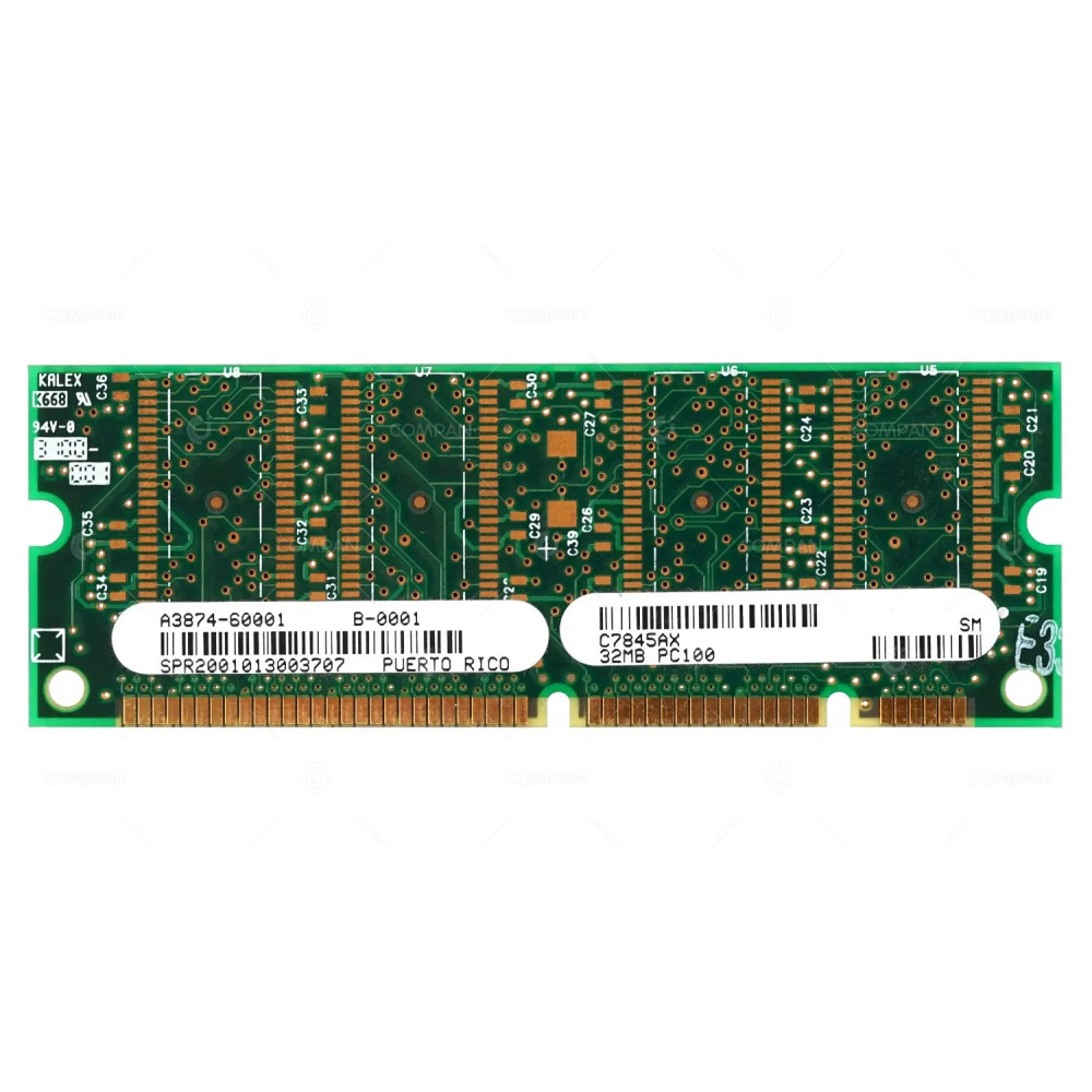 A3874-60001 HP MEMORY 32MB PC100 FOR LASERJET PRINTER 4100 4200 8000 C7845AX