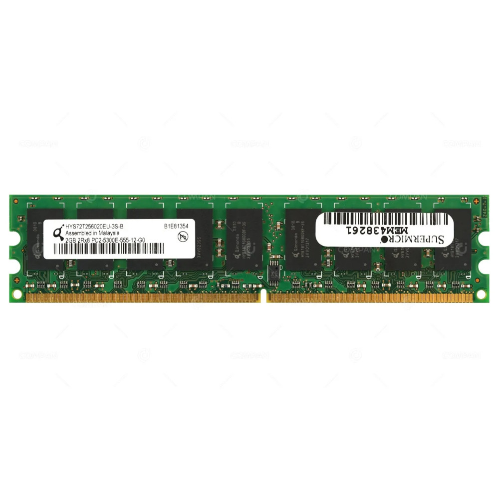 HYS72T256020EU-3S-B HITACHI MEMORY 2GB 2RX8 PC2 5300E DDR2 -