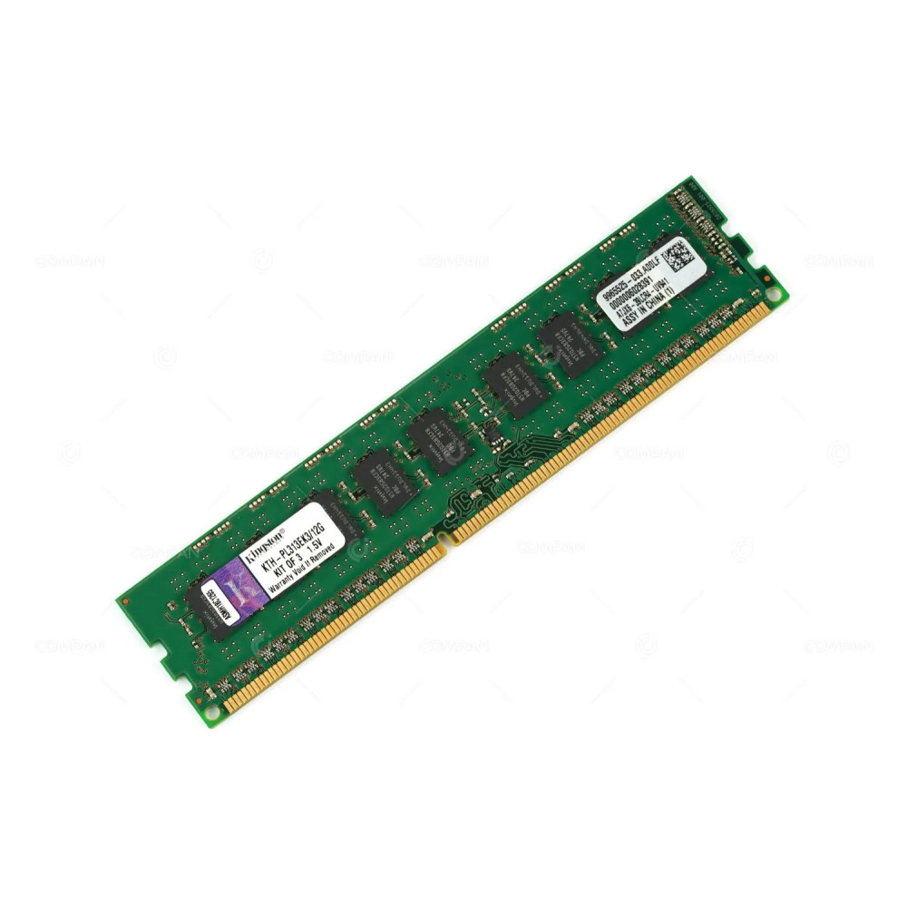 KTH-PL313EK3-12G KINGSTON MEMORY 4GB 2RX8 PC3 10600 SDRAM UDIMM DDR3 KTH-PL313EK3/12G, 9965525-033.A00LF