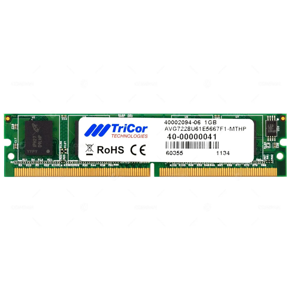 40-00000041 TRICOR TECHNOLOGIES MEMORY 1GB PC2 MINIDIMM SDRAM NON ECC LOW PROFILE DDR2 40002094-06, AVG7228U61E5667F1-MTHP