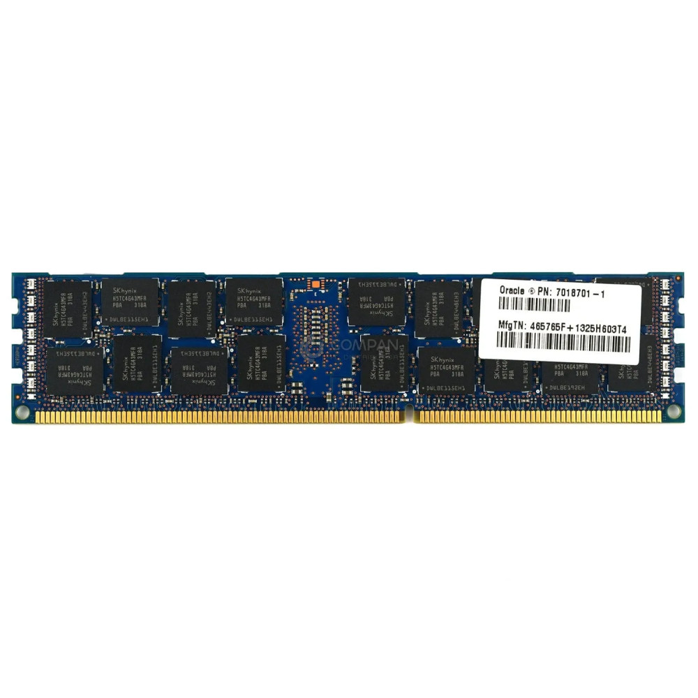 7018701 SUN MEMORY 16GB 2RX4 PC3L 12800R 1600MHZ DIMM DDR3 HMT42GR7MFR4A-PB, M393B2G70BH0-YK0