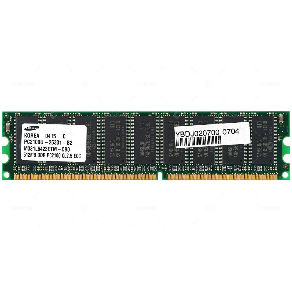 M381L6423ETM-CB0 SAMSUNG 512MB DDR2 266MHZ PC2-2100 CL2.5 ECC MEMORY -