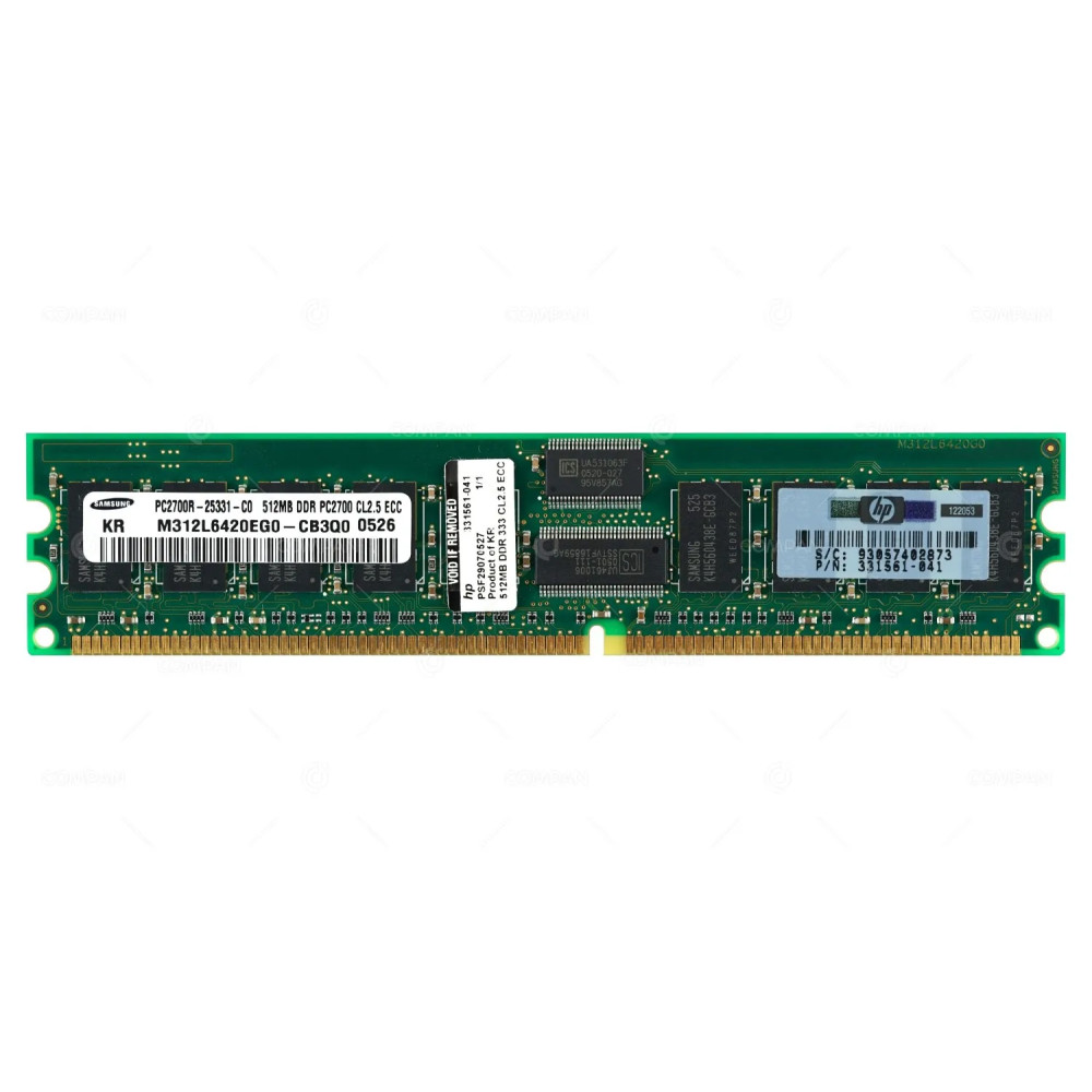 331561-041 HP MEMORY 512MB PC2700R DDR CL 2.5 -