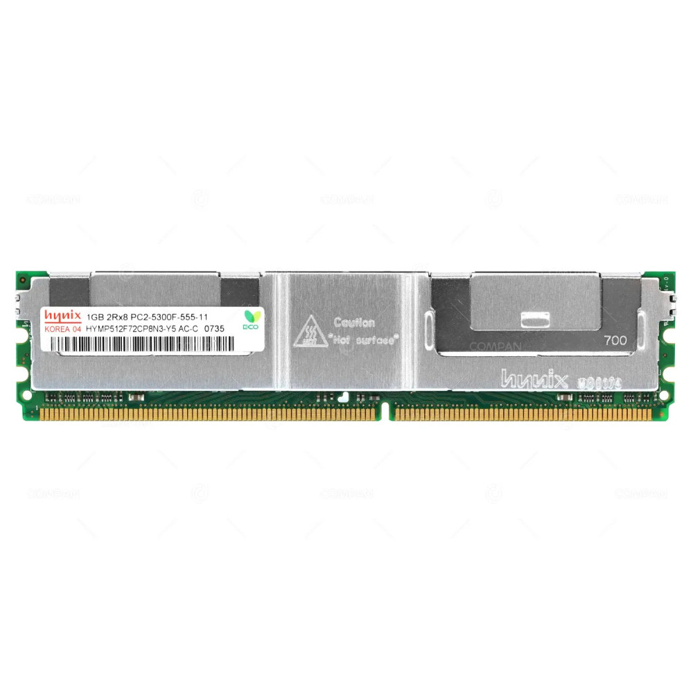 HYMP512F72CP8N3-Y5 AC-C HYNIX 1GB 2RX8 PC2-5300F DDR2  667MHZ MEMORY -
