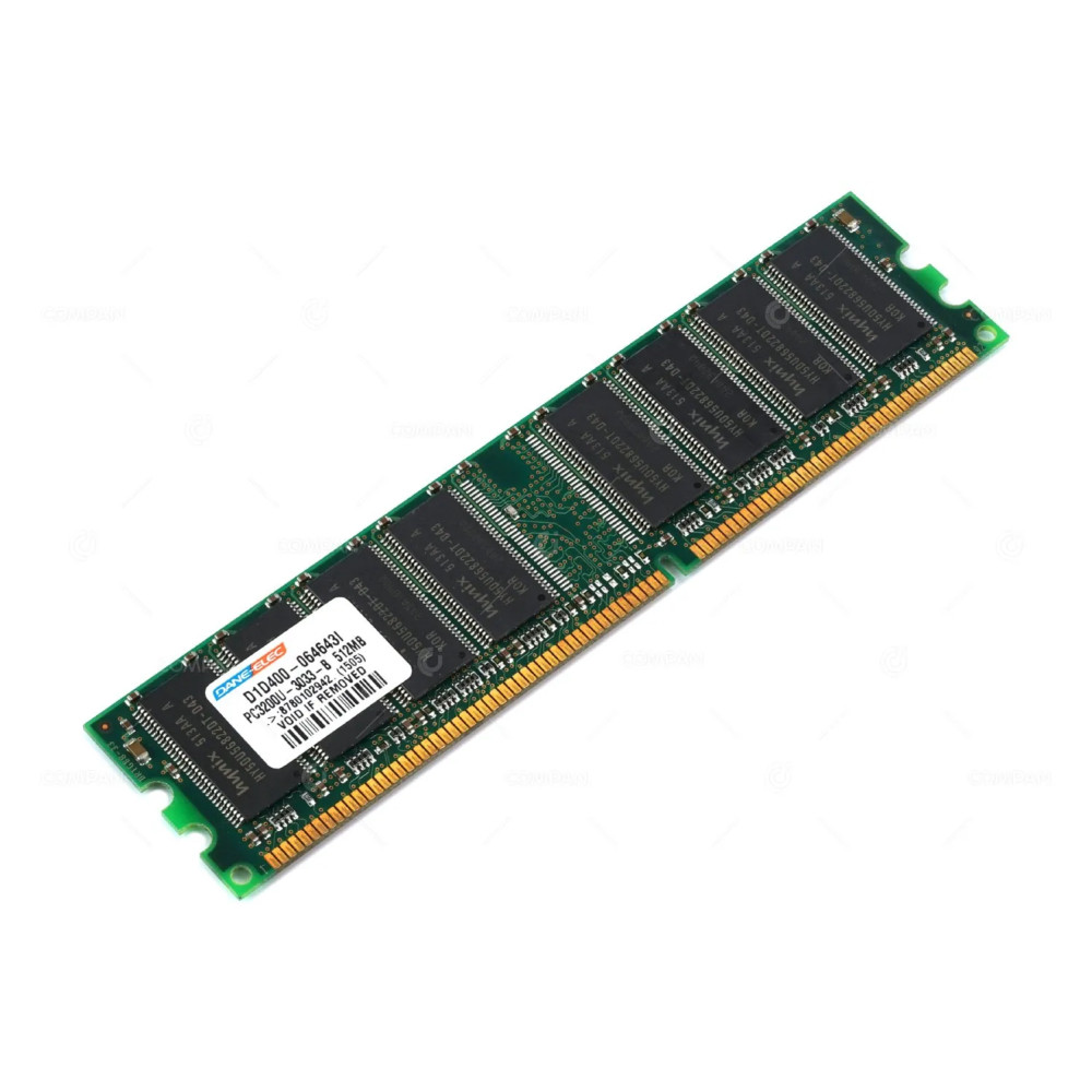 D1D400-064643I DANE-ELEC MEMORY 512MB PC3200U DDR 400MHZ 184 PIN CL3 NON ECC UDIMM -