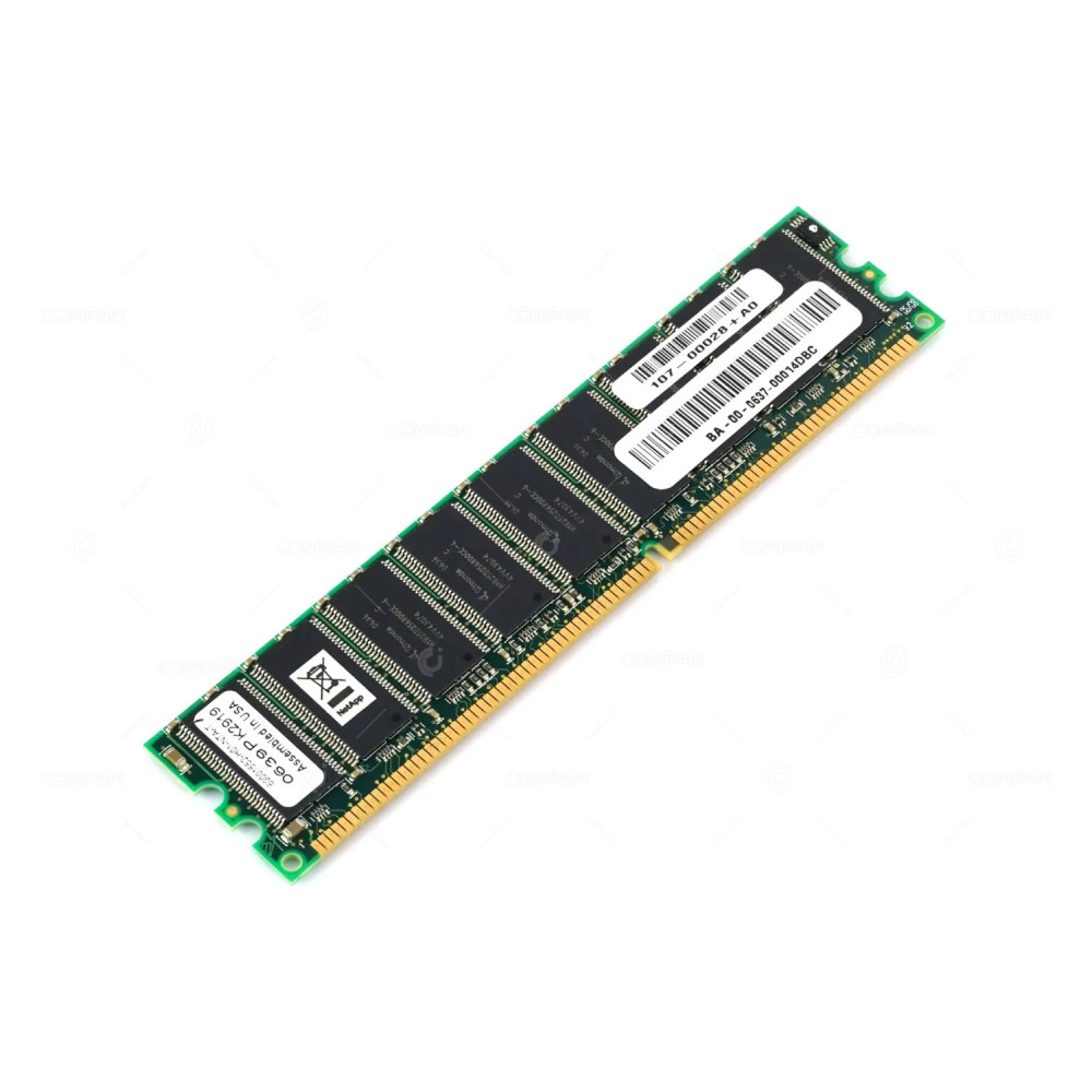 107-00028 NETAPP MEMORY 512MB PC3200 DDR-400MHZ ECC UNBFFERED CL3 184 PIN DIMM -