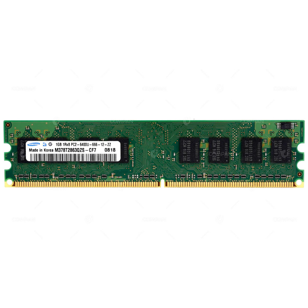 404574-888 HP MEMORY 1GB 1RX8 PC2 6400U 800MHZ 240 PIN CL6 NON ECC DDR2 M378T2863QZS-CF7