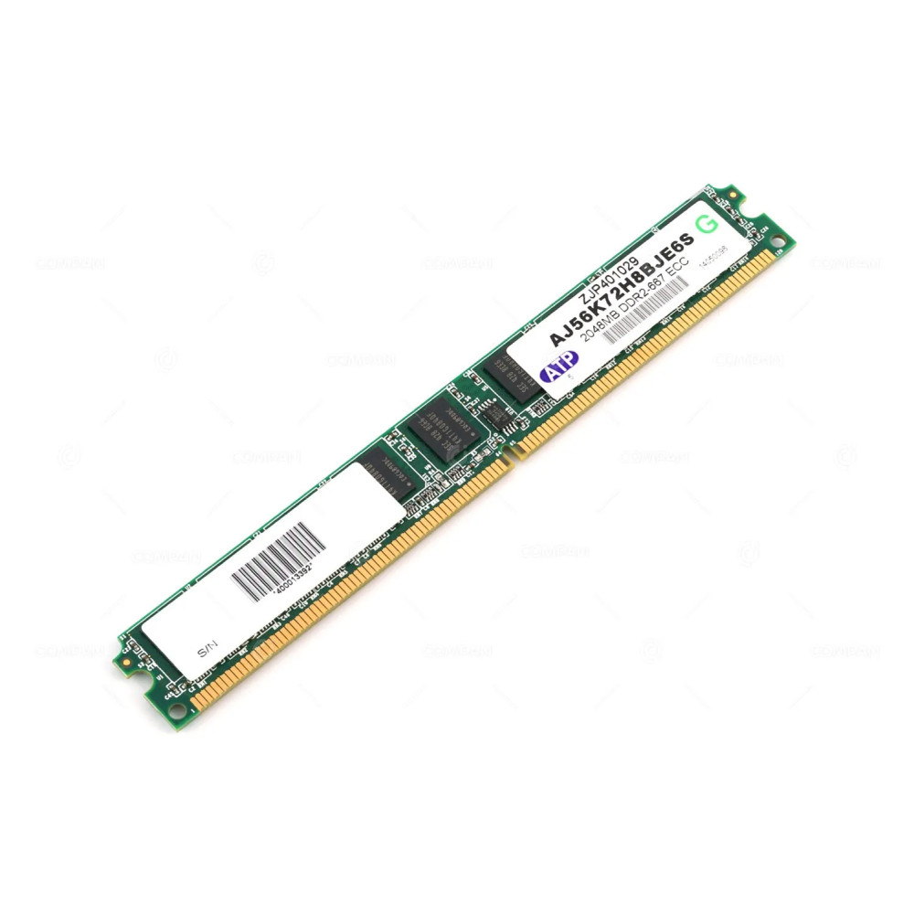 AJ56K72H8BJE6S ATP MEMORY 2GB PC2 5300 667MHZ 240 PIN 1.8V CL5 ECC UDIMM DDR2 LOW PROFILE ZJP401029