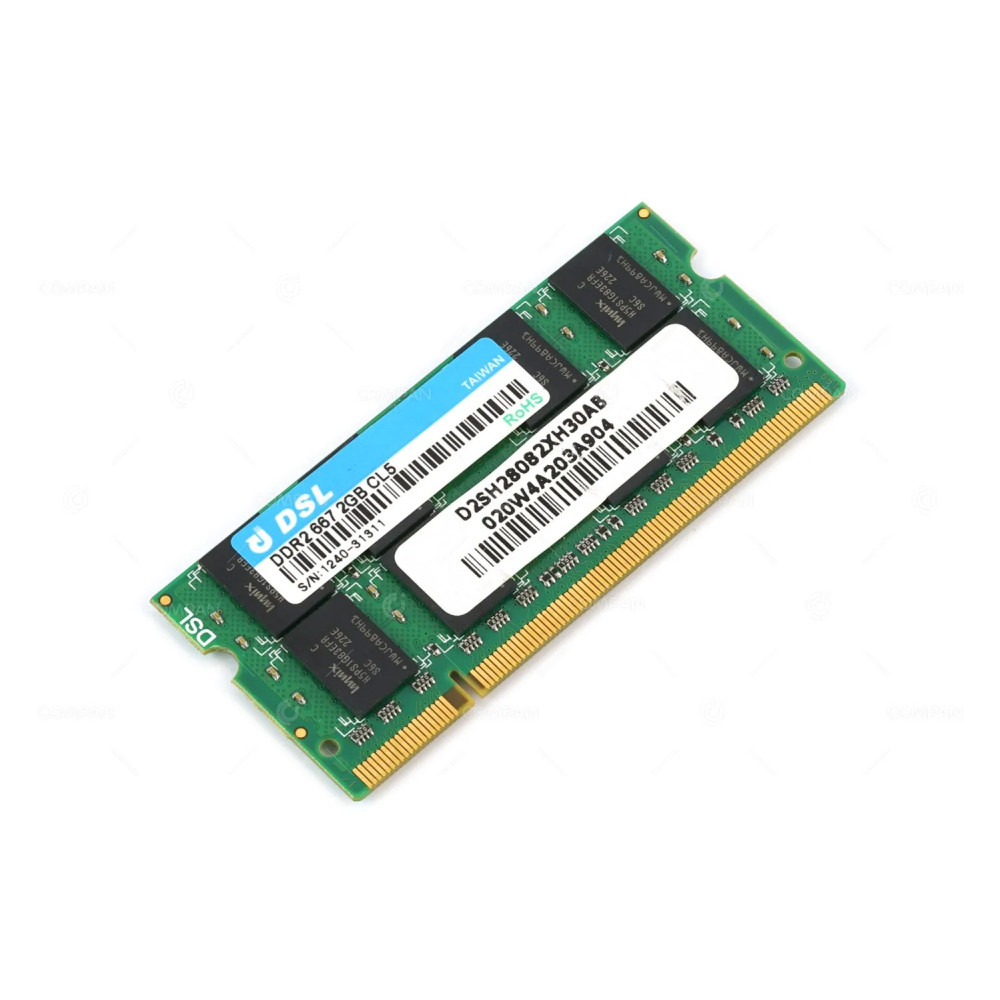 D2SH28082XH30AB DSL MEMORY 2GB PC2 667MHZ CL5 DDR2 SO-DIMM -