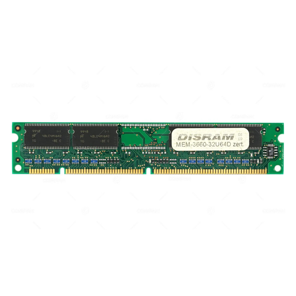 MEM-3660-32U64D DISRAM MEMORY 32MB PC100 100MHZ 168 PIN SDRAM MT4LSDT464AG-10EC5