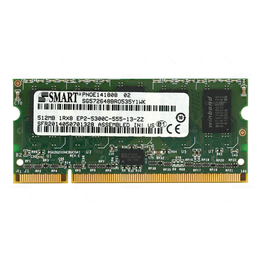 SG572648BRO535Y1WK SMART MEMORY 512MB 1RX8 EP2 5300C SO-DIMM -