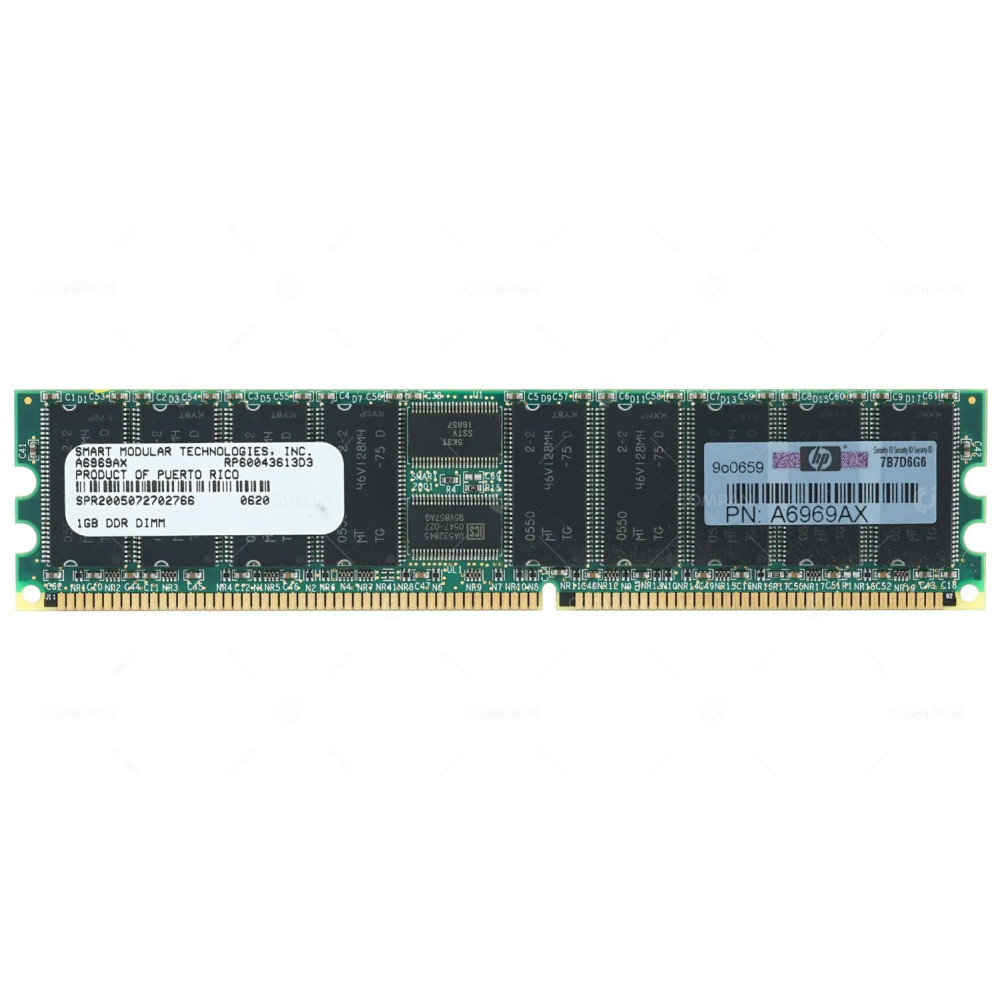 A6969AX HP 1GB PC2100 DDR1 266MHZ REGISTERED ECC MEMORY RP60043613D3