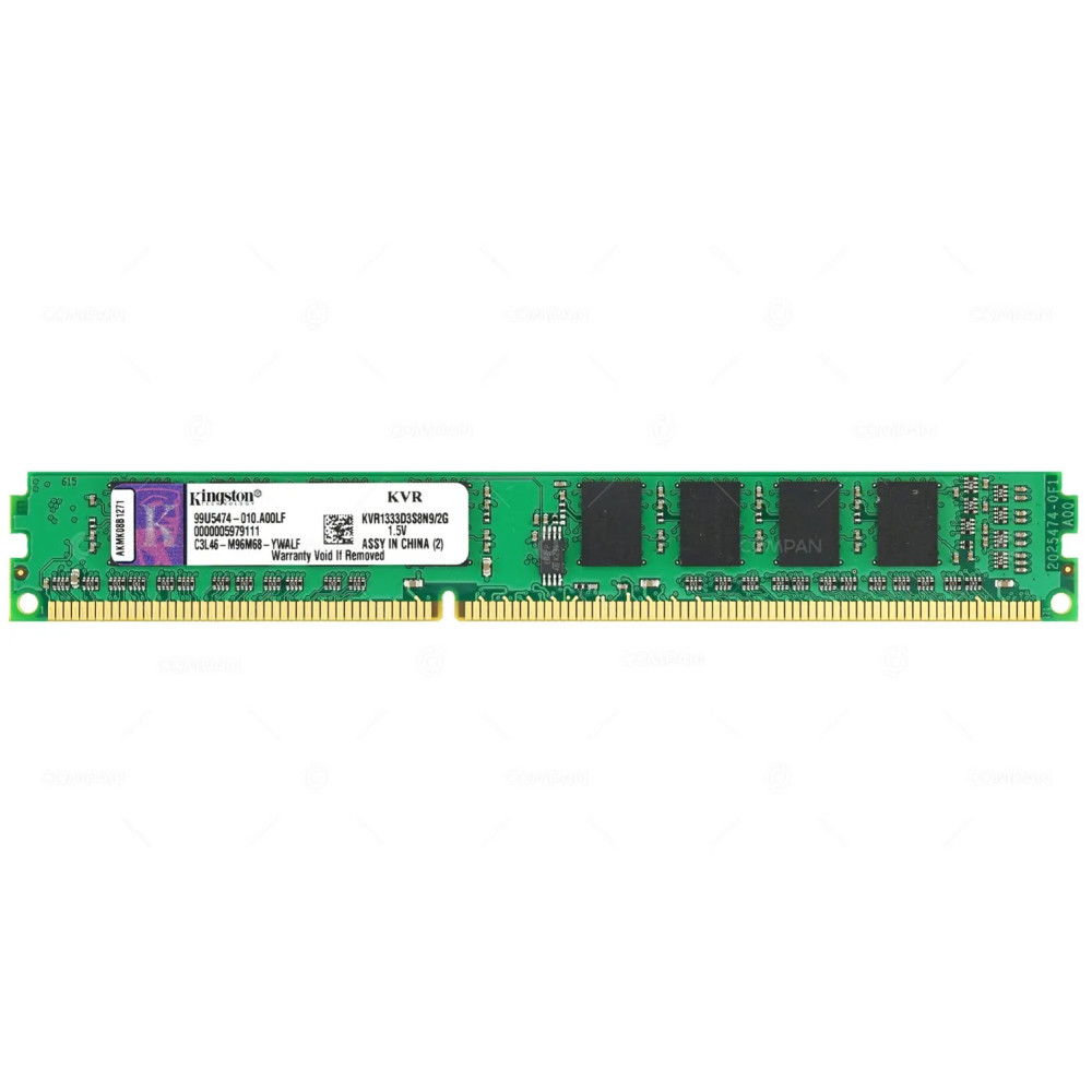KVR1333D3S8N9-2G-LP KINGSTON DDR3 2GB PC3-10600 1333MHZ CAS 9-9-9 LOW PROFILE