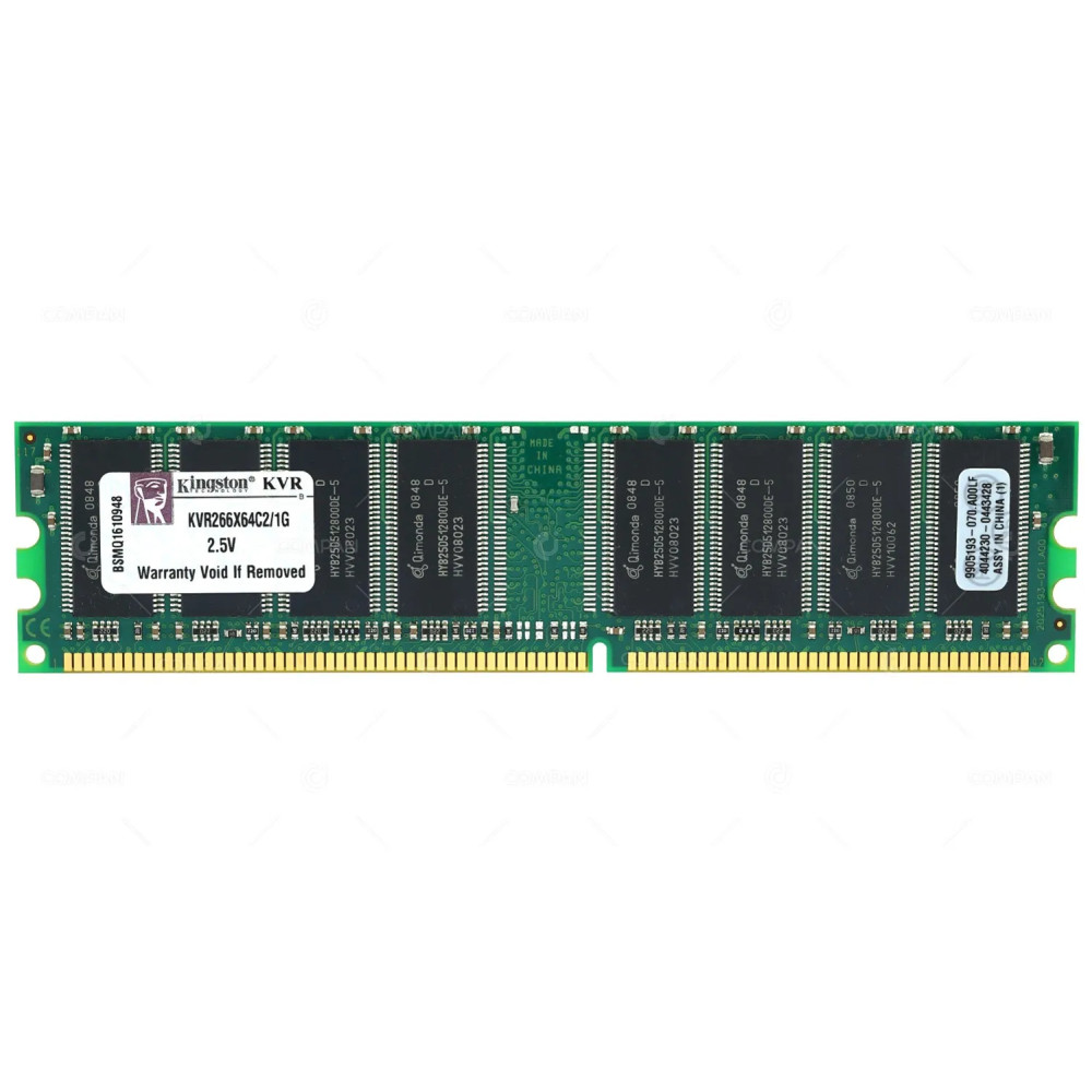 KVR266X64C2-1G KINGSTON MEMORY 1GB PC2100 DDR 266MHZ CL2.5 KVR266X64C2 KVR266X64C2/1G