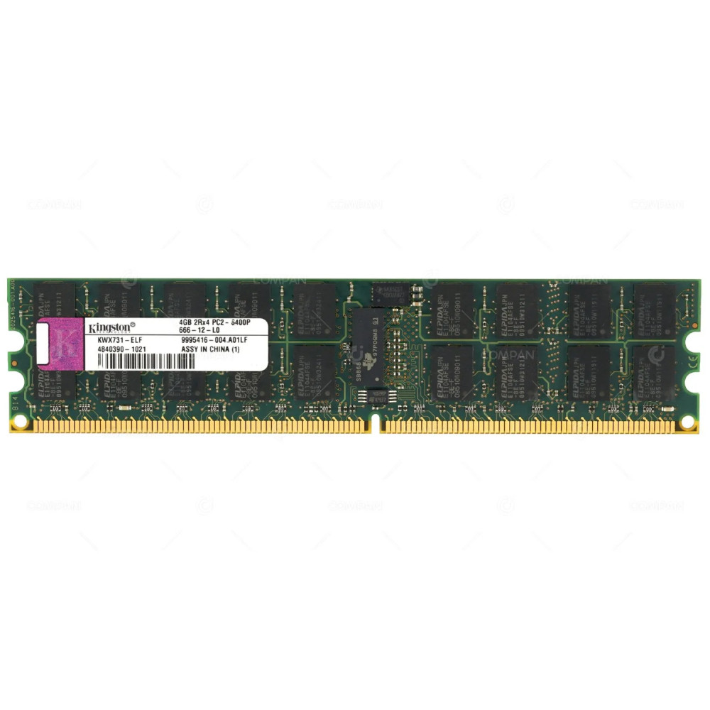 KWX731-ELF  KINGSTON MEMORY 4GB 2RX4 PC2 6400P DDR2