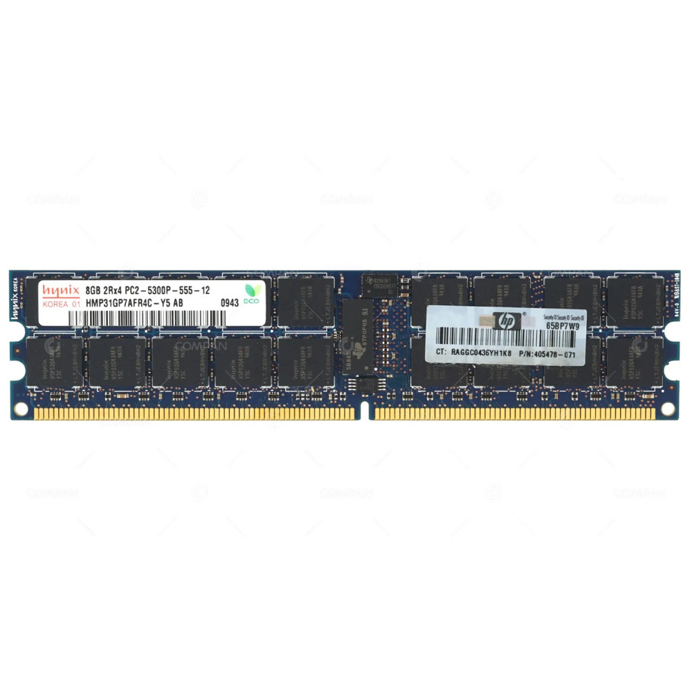 405478-071  HP MEMORY 8GB 2RX4 PC2 5300P DDR2
