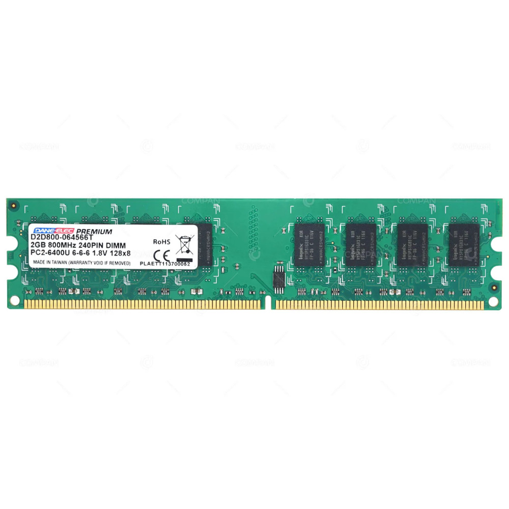 D2D800-064566T DANE ELEC 2GB PC2-6400 800MHZ MEMORY