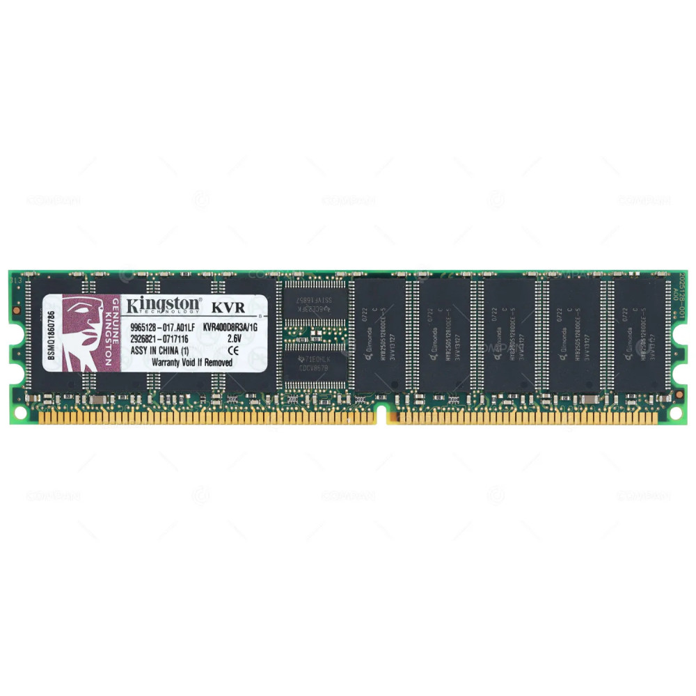 KVR400D8R3A-1G  KINGSTON MEMORY 1GB PC 3200 ECC DDR
