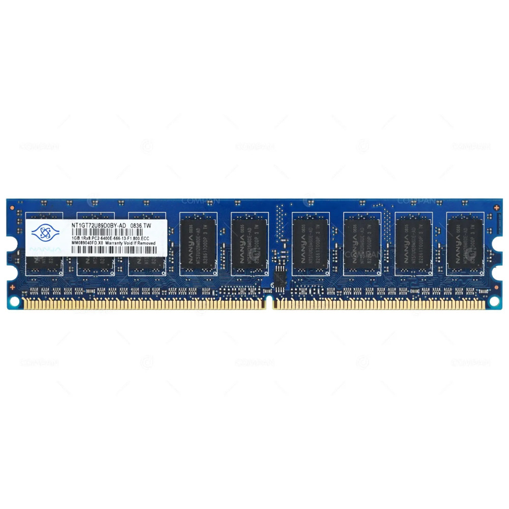 NT1GT72U89D0BY-AD  NANYA MEMORY 1GB 1RX8 PC2 6400E DDR2