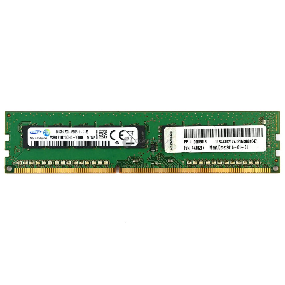 00D5018 IBM MEMORY 8GB 2RX8 PC3L 12800E DDR3 00D5018 47J0217 47J0217