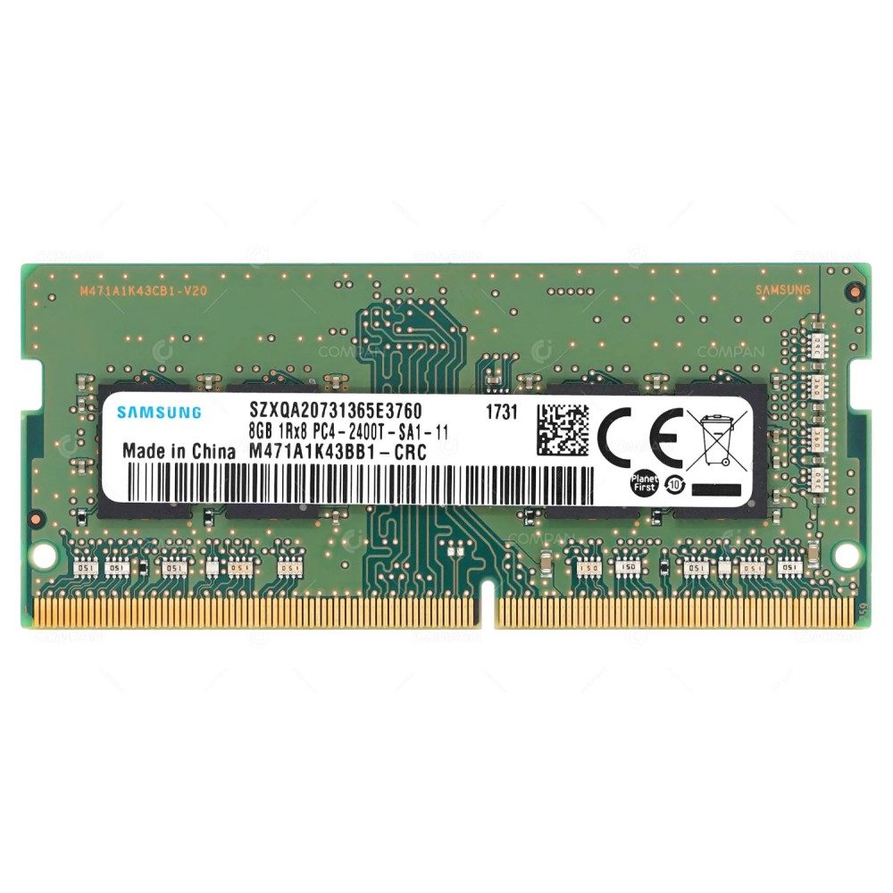 01AG710 IBM MEMORY 8GB 1RX8 PC4 2400T DDR4 19200T FOR LAPTOPS M471A1K43BB1-CRC