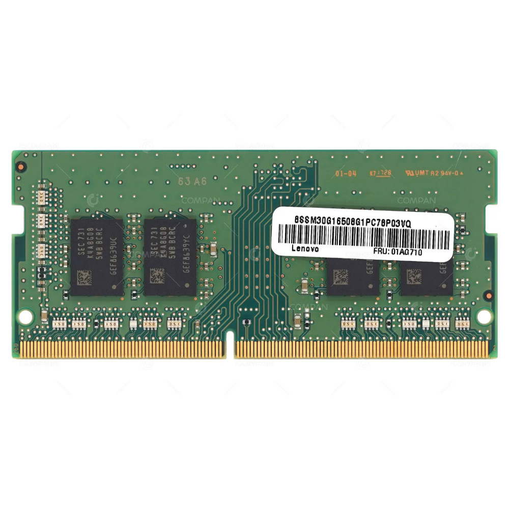 01AG710 IBM MEMORY 8GB 1RX8 PC4 2400T DDR4 19200T FOR LAPTOPS M471A1K43BB1-CRC