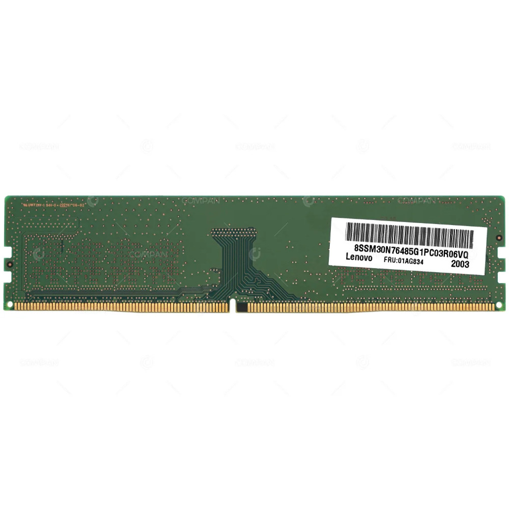 01AG834 LENOVO 8GB 1RX8 PC4-2666V DDR4 2666MHZ NON ECC UNBUFFERED UDIMM MEMORY M378A1K43CB2-CTD