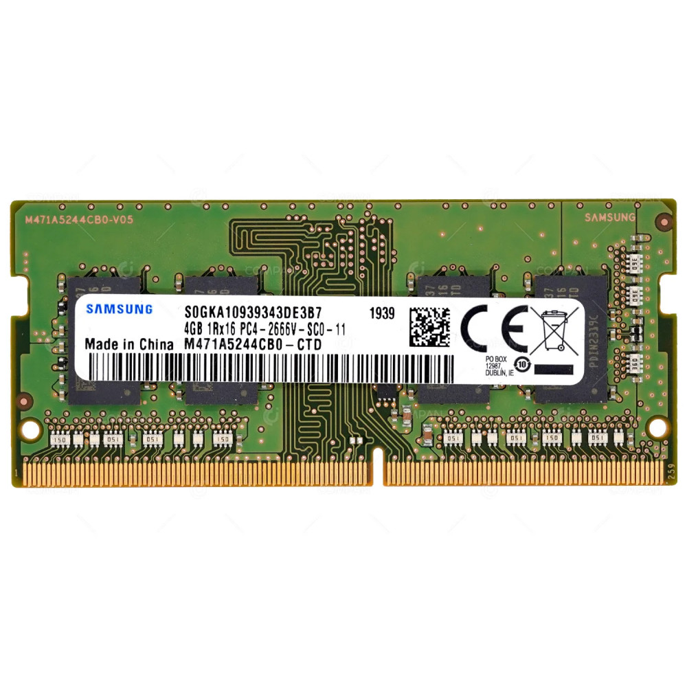 01AG836 LENOVO MEMORY 4GB 1RX16 PC4 21300 SODIMM DDR4 FOR LAPTOPS M471A5244CB0-CTD