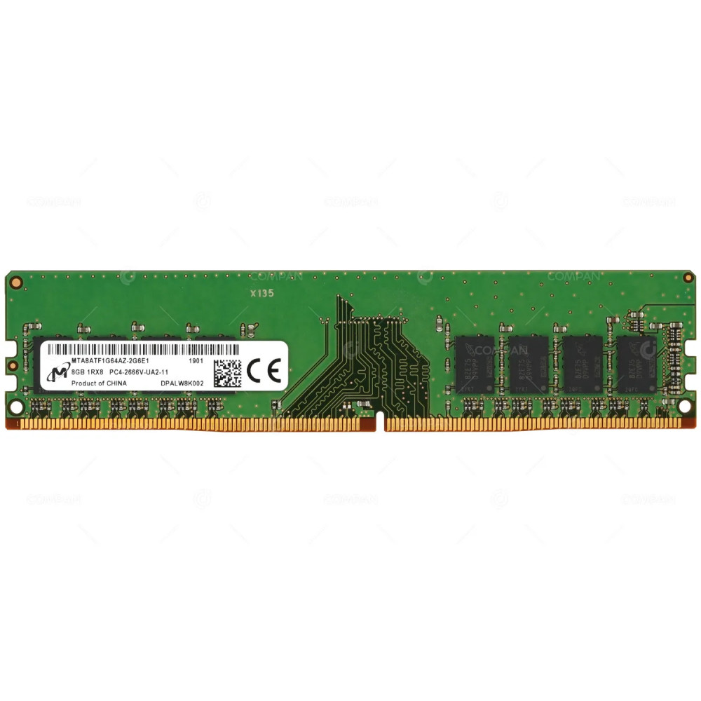 01AG839 LENOVO 8GB 1RX8 PC4-2666V DDR4 2666MHZ NON ECC UNBUFFERED UDIMM MEMORY MTA8ATF1G64AZ-2G6E1