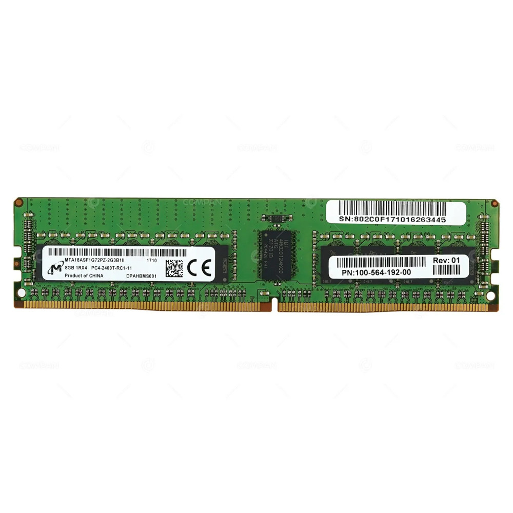 100-564-192-00-2400T EMC MEMORY 8GB 1RX4 PC4-2400T DDR4-2133MHZ FOR DD6300 100-564-192-00-2400T - -