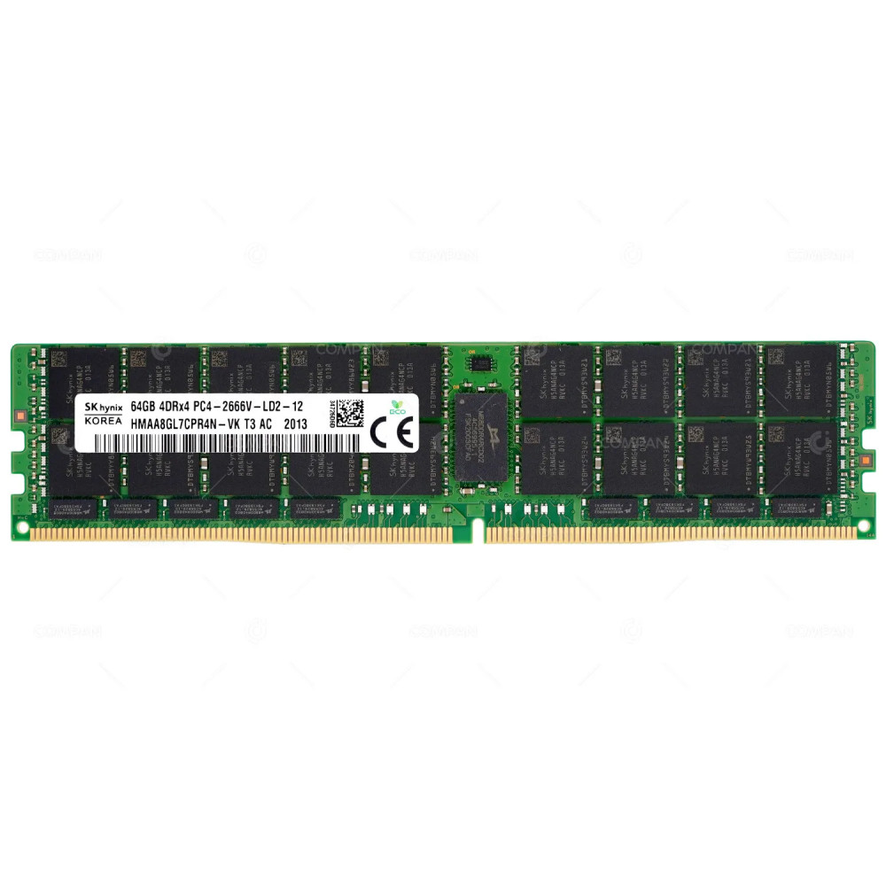 100-572-066-00 2666V EMC MEMORY 64GB 4DRX4 PC4 21300 DDR4 HMAA8GL7CPR4N-VK, MTA72ASS8G72LZ-2G6D2