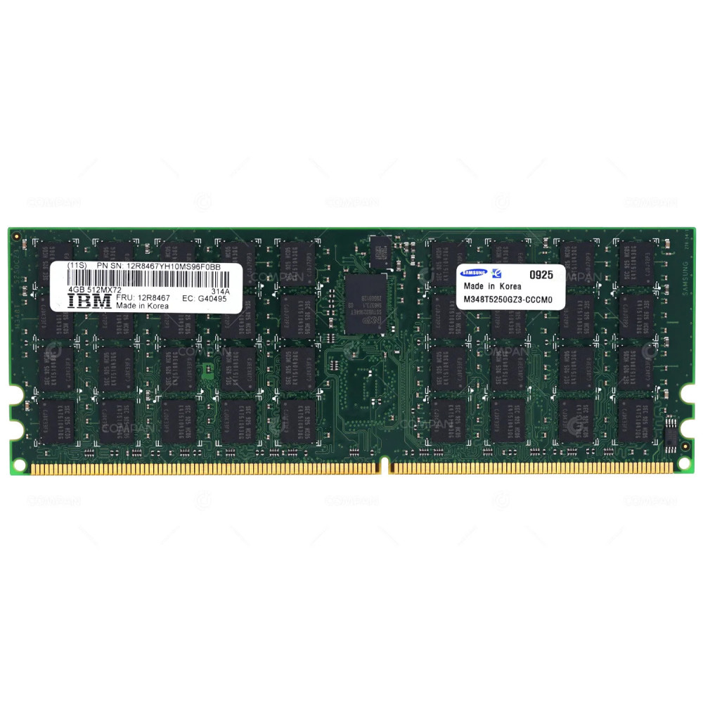 12R8467 IBM 4GB 512MX72 DDR2-400MHZ MEMORY FOR PSERIES P6 -
