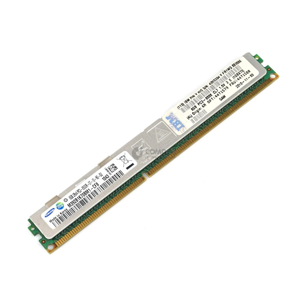 44T1580 IBM MEMORY 8GB 2RX4 PC3-8500R DDR3 44T1580 44T1579 44T1579, 43X5294