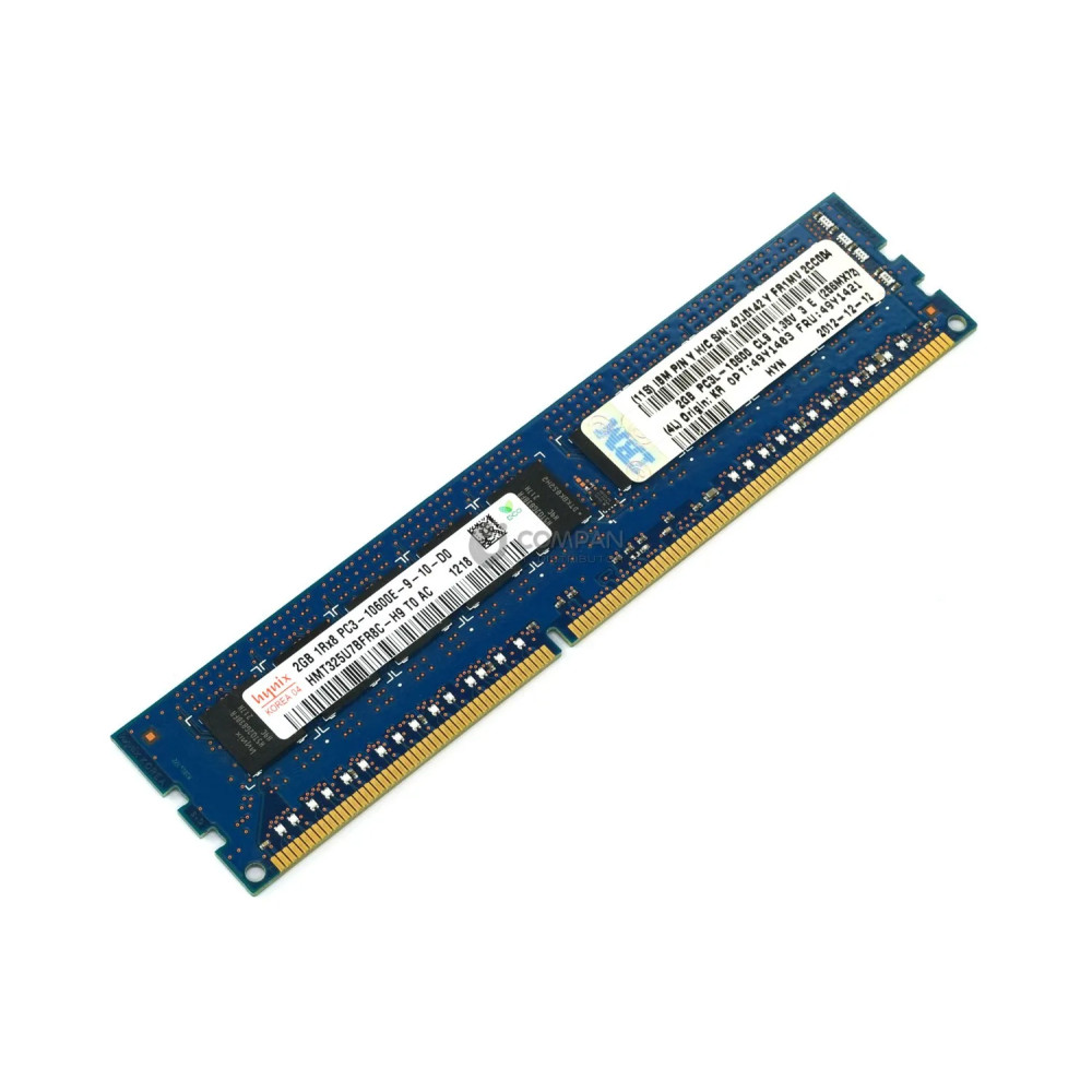 49Y1421 IBM MEMORY 2GB 1RX8 PC3 10600E DDR3 49Y1421 49Y1403, 47J0142, HMT325U7BFR8C-H9 49Y1403, 47J0142, HMT325U7BFR8C-H9