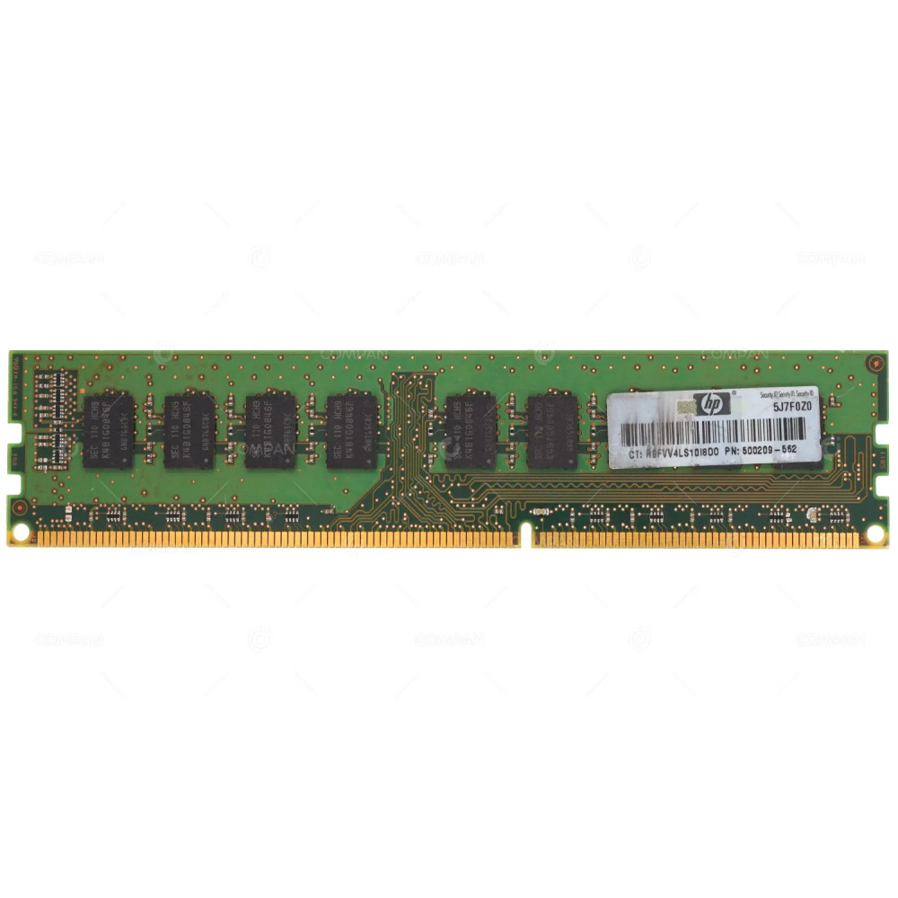 500209-562 HP 2GB 2RX8 PC3-10600E DDR3  1366 MHZ MEMORY M391B5673FH0-CH9, 500670-B21